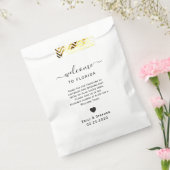 結婚Cookie & Treatsのウェルカムバッグアットホテル フェイバーバッグ (封をした状態)