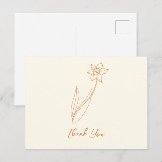 結婚Dafodil ポストカード (正面/裏面)