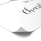 結婚eucalyptus greeneryスクリプト歓迎 ポスター (角)