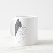 結婚III、デザインクラシックホワイトコーヒーマグ コーヒーマグカップ (正面左)