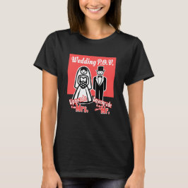 結婚POV - 妻 vs 旦那様 - カスタマイズ可能 Tシャツ