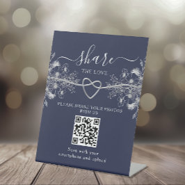 結婚QRコードペデスタルサイン 台座サイン