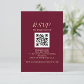 結婚QRコード 出欠カード (スタンド正面)