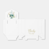 結婚'sサンキューシック金ゴールドユーカリの好意ボックス フェイバーボックス (折り畳みなし)