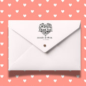 結婚sサンキューフラワーズハートテーマ セルフインキングスタンプ