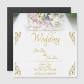 結婚s -カラフルのブーケ結婚付き花嫁 (正面/裏面)