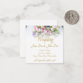 結婚s -カラフルのブーケ結婚付き花嫁 ノートカード (正面/裏面インサイチュ)