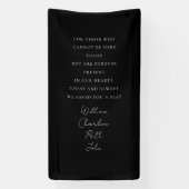 結婚s、メモリアルバナエレガント、スクリプトフォント 横断幕 (縦)