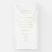 結婚s、メモリアルバナエレガント、スクリプトフォント 横断幕 (縦)