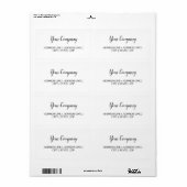 結婚s、事業出荷ラベル ラベル (フルシート)