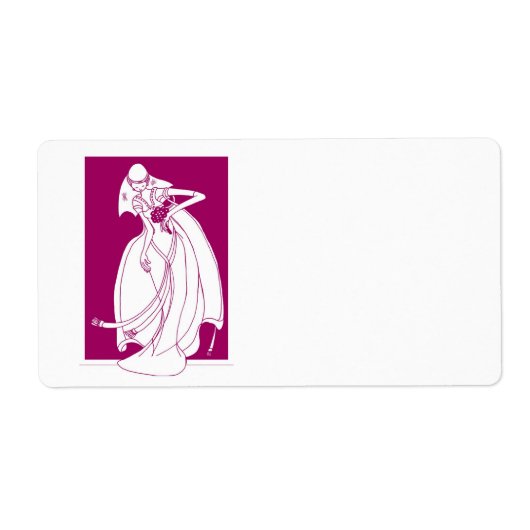 結婚s – 花嫁 ラベル (正面)