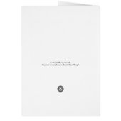 結婚s、Apache賛美、Tan Gray Greeting Card (裏面)