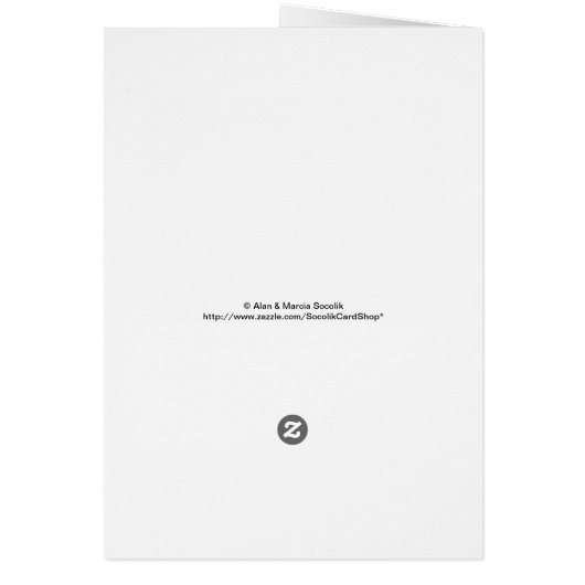 結婚s、Apache賛美、Tan Gray Greeting Card (裏面)