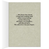 結婚s、Apache賛美、Tan Gray Greeting Card (内側 (右))