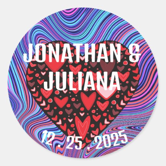 結婚s, Bride, Groom, カスタムSticker W5 ラウンドシール (正面)