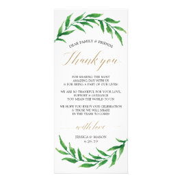 結婚s Thank You座席表とメニュー – Greenery ラックカード