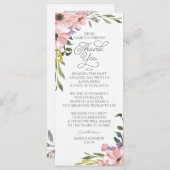 結婚s Thank You座席表 – ティーバラ (正面/裏面)