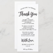 結婚s Thank You座席表- Hello Script (正面/裏面)