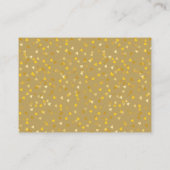 結婚s Thank You金ゴールドハートChic Script プレイスカード (裏面)