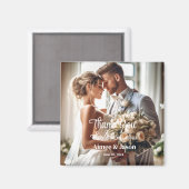 結婚s Thank You Magnet マグネット (正面/裏面)