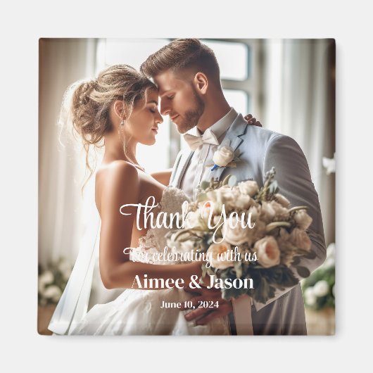 結婚s Thank You Magnet マグネット (正面)