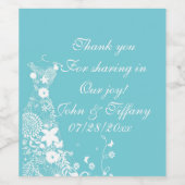 結婚s Thank You Wineボトルラベル ワインラベル (シングルラベル)