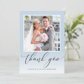 結婚s THANKS YOU photography グラデーション agduck egg サンキューカード (スタンド正面)