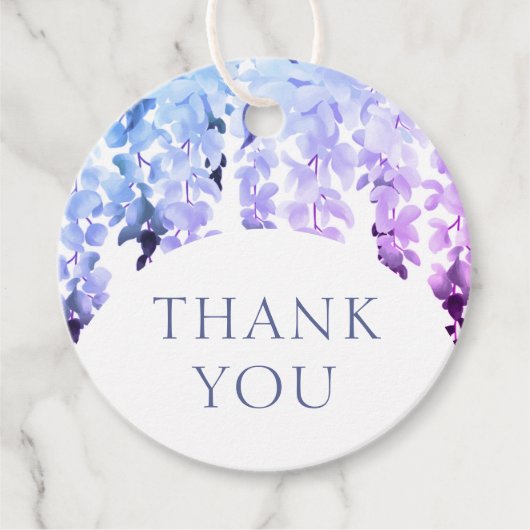 結婚s Thanks You Waterカラーフローラ フェイバータグ (正面)