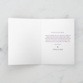 結婚s Thanks You Water Color Wisteriaフローラ サンキューカード (内部)