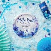 💍結婚s with # Cornflowers & Lavender Elegance ペーパープレート (パーティー)