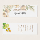 結婚Thank You Bookmark (正面&裏面)