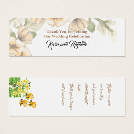 結婚Thank You Bookmark