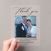 結婚Thank You Photo アクリル招待状 (インサイチュ (ポータブル))