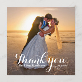 結婚Thank You Photo サンキューカード