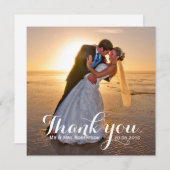 結婚Thank You Photo サンキューカード (正面/裏面)