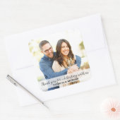 結婚Thank You Photo スクエアシール (封筒)