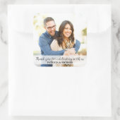 結婚Thank You Photo スクエアシール (バッグ)