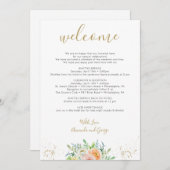 「結婚WelcomeバッグLetter Itinerary」 シーズンカード (正面/裏面)