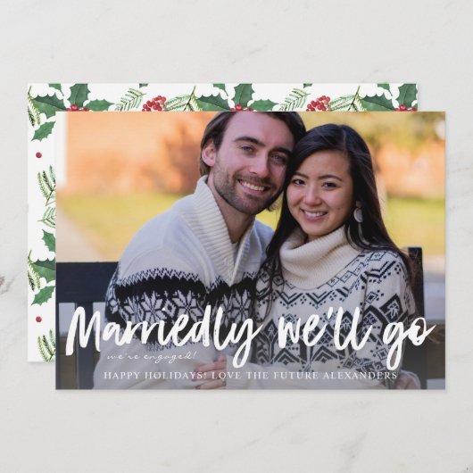 結婚We'll Go Holiday婚約写真 (正面/裏面)