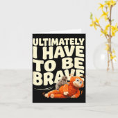 結局は勇気ある面白い赤ちゃん猿でいなきゃ カード (黄色い花)