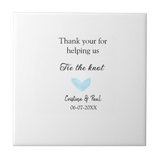 結感謝してい結するハートの素結婚気な人 タイル (正面)