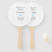 結感謝してい結するハートの素結婚気な人 ハンドファン (正面&裏面)