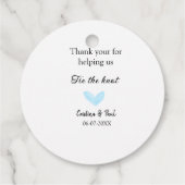 結感謝してい結するハートの素結婚気な人 フェイバータグ (裏面)