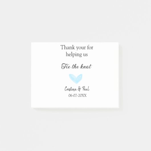 結感謝してい結するハートの素結婚気な人 ポストイット (正面)