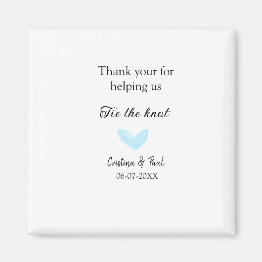 結感謝してい結するハートの素結婚気な人 マグネット (正面)