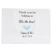 結感謝してい結するハートの素結婚気な人 ラージペーパーバッグ (裏面)