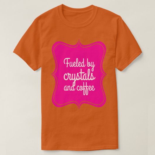 結晶とコーヒーで燃料を供給する1 Tシャツ (デザイン正面)