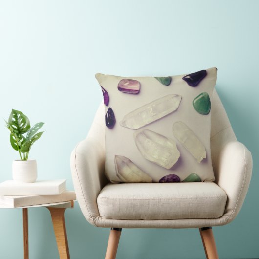 結晶と宝石エネルギー装飾用クッション クッション (椅子)