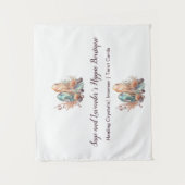 結晶と花 タペストリー (正面)