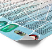 結晶と鉱物の認識度図 ポスター (角)